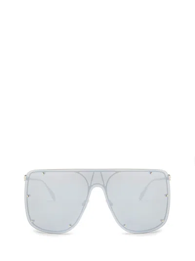 Alexander Mcqueen Am0313s Silver Sunglasses