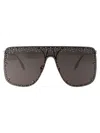 Alexander Mcqueen Am0313s Sunglasses In Brown