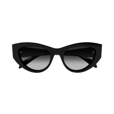 Alexander Mcqueen Am0377s 001 Sunglasses In Black