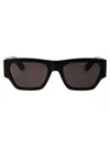 Alexander Mcqueen Square-frame Recycled Acetate Sunglasses In Black