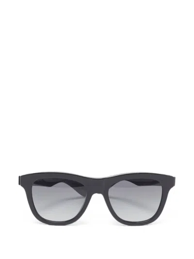 Pre-owned Alexander Mcqueen Am0421s Wayfarer Sunglasses In Black