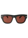Alexander Mcqueen Mcqueen 51mm Square Sunglasses In 004 Grey Grey Brown