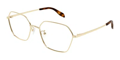 Alexander Mcqueen Am0437o Women's Glasses, Gold, Size 55