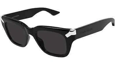 Pre-owned Alexander Mcqueen Am0439s-001 Black In Gray