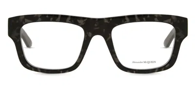 Alexander Mcqueen Am0452o Men's Glasses, Tortoiseshell, Size 52 In Gray