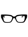 Alexander Mcqueen Am0453o Glasses In 001 Black Black Transparent