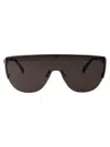Alexander Mcqueen Am0457s Sunglasses In 001 Ruthenium Ruthenium Grey
