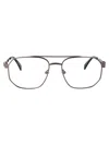 Alexander Mcqueen Am0459o Glasses In 001 Ruthenium Ruthenium Transparent