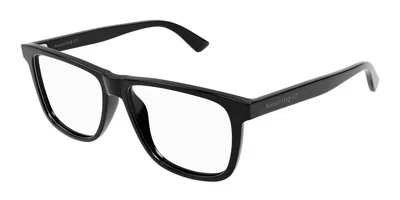 Alexander Mcqueen Am0463o 001 Men's Glasses Black Size 56 - Free Lenses - Blue Light Block Available