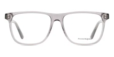 Alexander Mcqueen Am0463o Men's Glasses, Clear, Size 56 In Gray