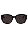 Alexander Mcqueen Alexander Mc Queen Cat Eye Sunglasses Am0468 S 001 In Black-black-grey