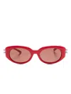 Alexander Mcqueen Am0469s Sunglasses In 红色
