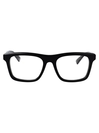 Alexander Mcqueen Am0475o Glasses In Black-black-transparent