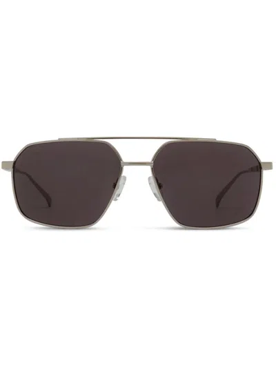 Alexander Mcqueen Am0477s Sunglasses In Silver-silver-grey