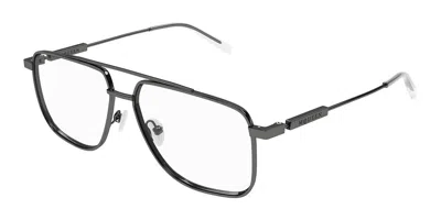 Alexander Mcqueen Am0480o Asian Fit 003 Men's Glasses  Size 57 - Free Lenses - Blue Light Block Available In Gray