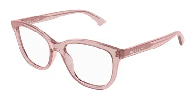 Alexander Mcqueen Am0487o 004 Women's Glasses  Size 54 - Free Lenses - Blue Light Block Available In Pink