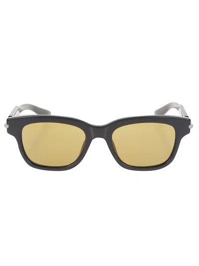 Alexander Mcqueen Am0497s Acetate Sunglasses In Black