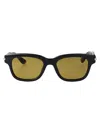 Alexander Mcqueen Grey-grey-yellow Recycled Acetate Sunglasses In Neutral