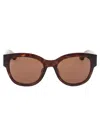 Alexander Mcqueen Am0509sa Acetate Sunglasses In Havana Havana Brown