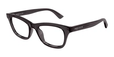 Alexander Mcqueen Am0515o Women's Glasses, Clear, Size 52 In Gray
