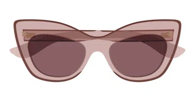 Alexander Mcqueen Am0516s Cat-eye Sunglasses In Burgundy