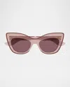 Alexander Mcqueen Am0516s Cat-eye Sunglasses