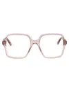 Alexander Mcqueen Pink-pink-transparent Recycled Acetate Glasses In Pink