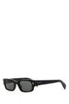 Alexander Mcqueen Mcqueen Rectangular Panthos Sunglasses In Black