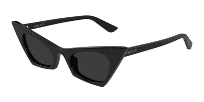 Alexander Mcqueen Am0557s 001 Occhiali Da Sole Per Donna In Black