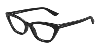 Alexander Mcqueen Am0560o 001 Women's Glasses Black Size 52 - Free Lenses - Blue Light Block Available