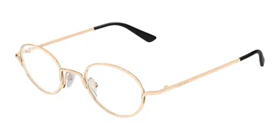 Alexander Mcqueen Am0562o 004 Men's Glasses Gold Size 46 - Free Lenses - Blue Light Block Available