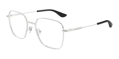 Alexander Mcqueen Am0565o 001 Women's Glasses Silver Size 51 - Free Lenses - Blue Light Block Available In White