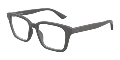 Alexander Mcqueen Am0566o 003 Men's Glasses Grey Size 53 - Free Lenses - Blue Light Block Available In Gray