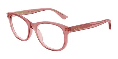 Alexander Mcqueen Am0568o 011 Women's Glasses Red Size 53 - Free Lenses - Blue Light Block Available In Brown