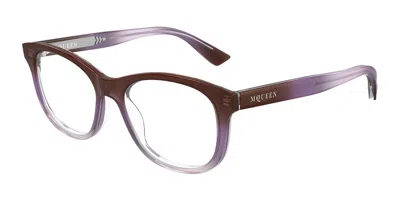 Alexander Mcqueen Am0568o 012 Women's Glasses Brown Size 53 - Free Lenses - Blue Light Block Available