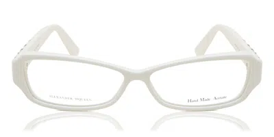 Alexander Mcqueen Amq 4161 R2y Women's Glasses White Size 53 - Free Lenses - Blue Light Block Available
