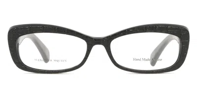 Alexander Mcqueen Amq 4203 807 Women's Glasses Black Size 52 - Free Lenses - Blue Light Block Available In Red