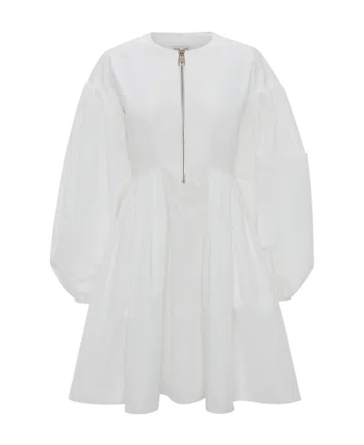 Alexander Mcqueen Amq Drs Mini Cn Pff Ls W Half Zip Pltd O In White