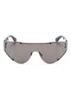 Alexander Mcqueen Amq The Grip Shield-frame Sunglasses In Black