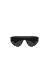 Alexander Mcqueen Amq The Grip Shield-frame Sunglasses In Black