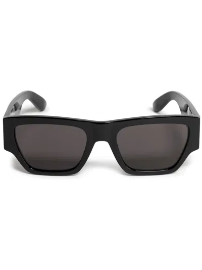 ALEXANDER MCQUEEN ANGLED RECTANGLE-FRAME SUNGLASSES