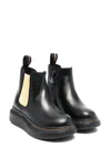 Alexander Mcqueen Slip-on Ankle Boots In Black
