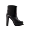 Alexander Mcqueen Elevated Platform Boots With 12 Cm Heel For Women In Black
