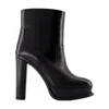 Alexander Mcqueen Elevated Platform Boots With 12 Cm Heel For Women