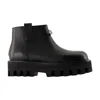 Alexander Mcqueen Zip-fastening Platform Ankle Boots In Black