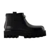Alexander Mcqueen Ankle Boots Alexander Mc Queen Leather Black In Black