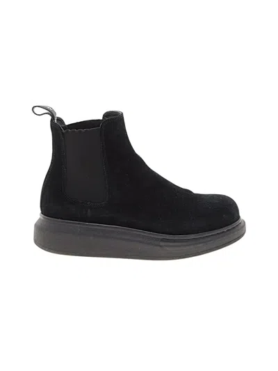 Pre-owned Alexander Mcqueen Ankle Boots In Black
