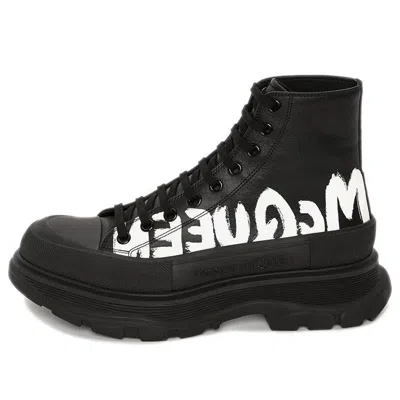 Alexander Mcqueen Ankle Boots 'black White'