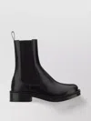 Alexander Mcqueen Ankle Boots Leather Round Toe