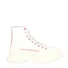 Alexander Mcqueen Ankle Lace-up Boots In White